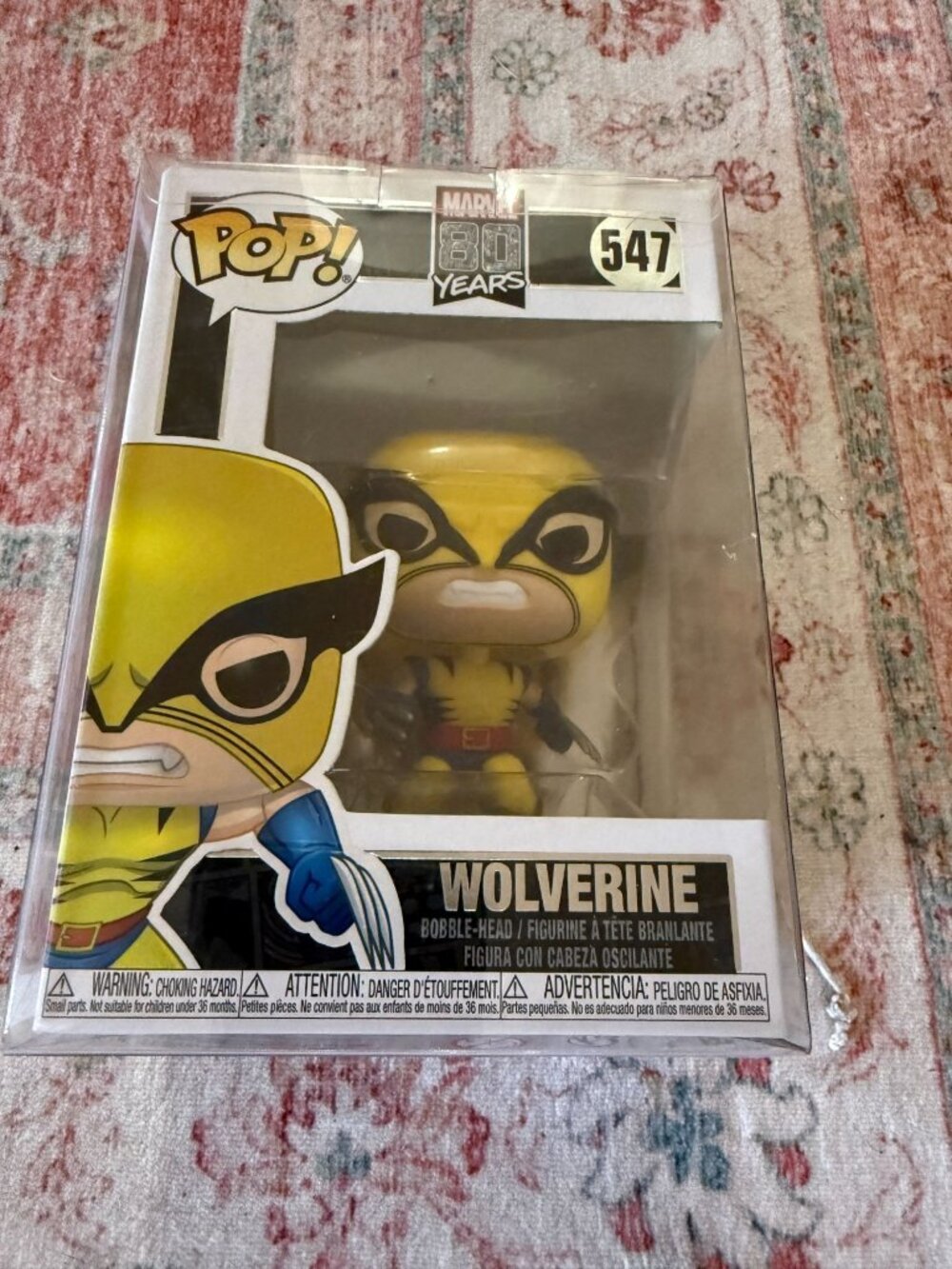 Funko POP Marvel 80 Years Wolverine #547 Vinyl Figure w/Protector Case!!